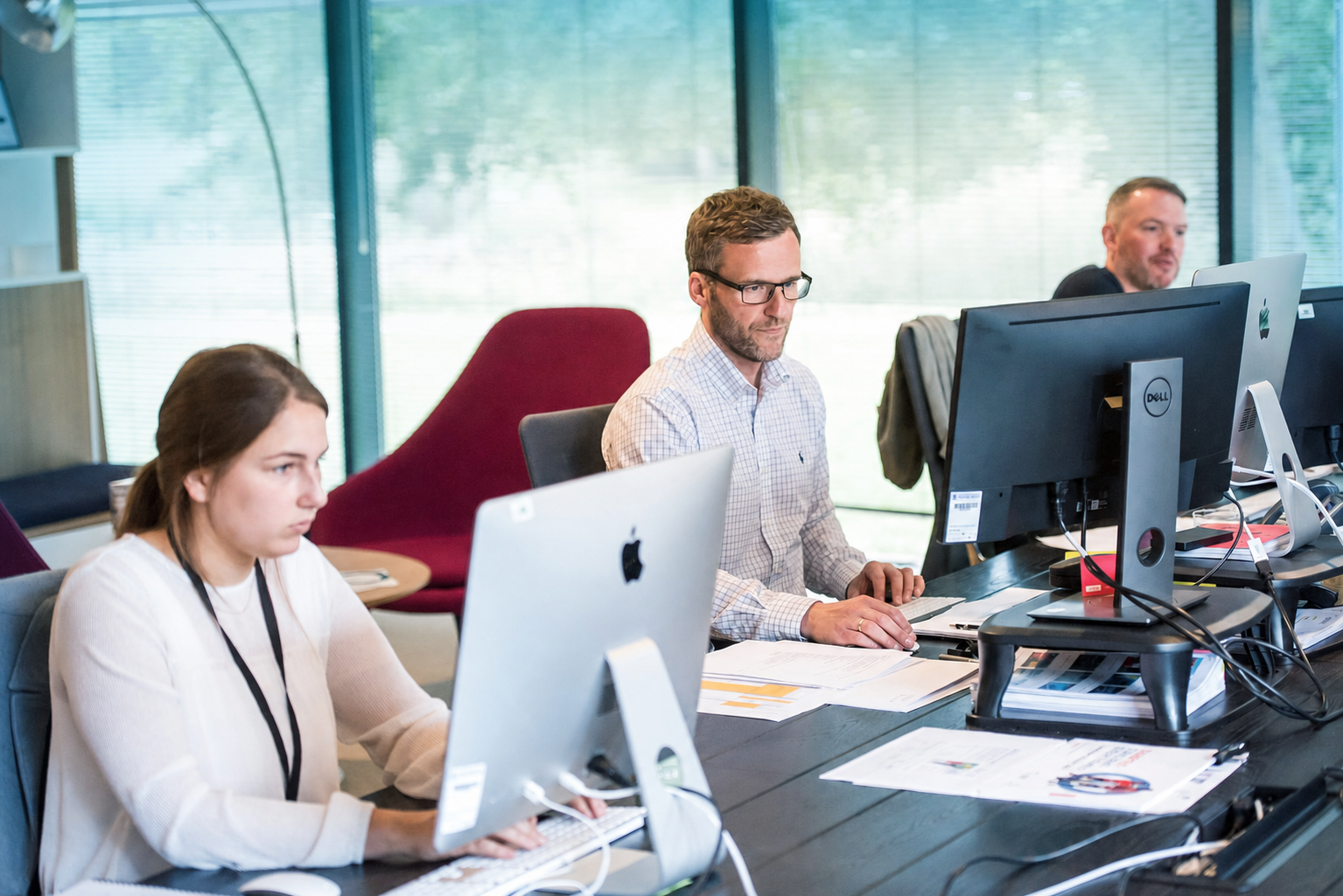 A recruitment team working with their existing systems